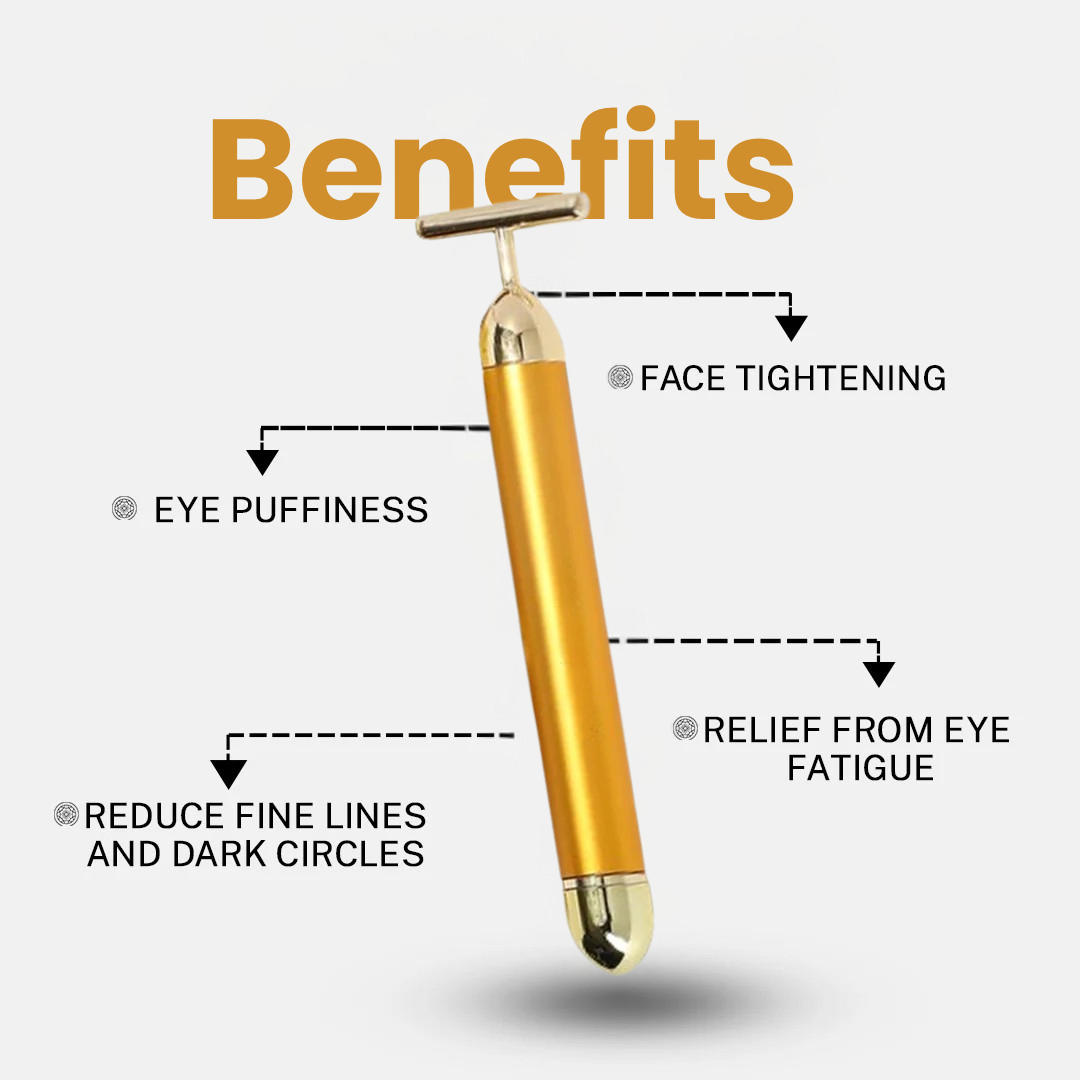 24K Gold Energy Facial Massage Roller